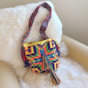 Beautiful Wayuu Mochila Handcrafted Columbian Bag